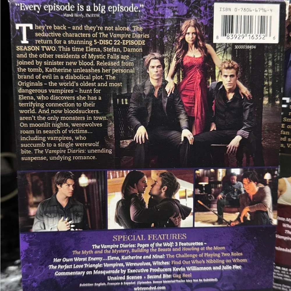 🩸✨ The Vampire Diaries – Complete Seasons 1 & 2 DVD Set ✨🩸 - Picture 5 of 16